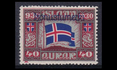 Islanti 53 ** Virkamerkki Allthing 40 A (1930)
