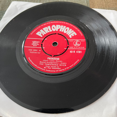 THE TEMPERANCE SEVEN: Pasadena * Sugar * UK 1961