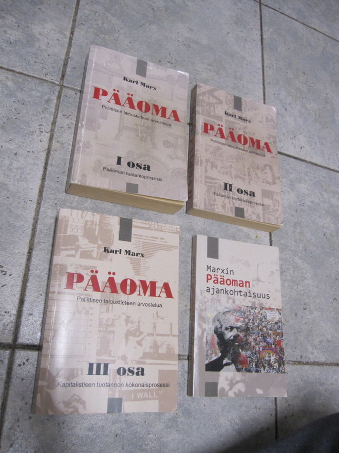 Karl Marx : Pääoma 1-3 + pääoman ajankohtaisuus