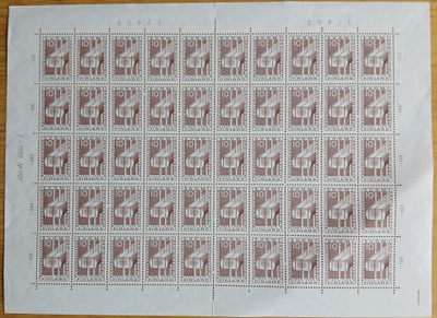 13.5.1959 Sahateoll ja me.tsähallinto 10mk ruskea.LAPE 506**