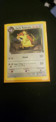 Dark Raticate #51 Pokemon Team Rocket card