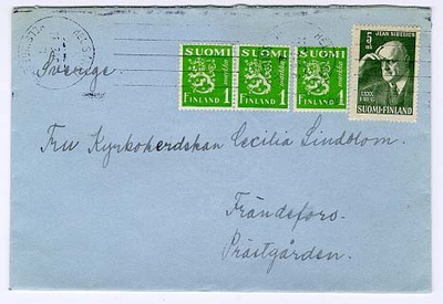 1945 Sibelius ym kirje