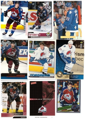 9 x PETER FORSBERG Colorado Avalance