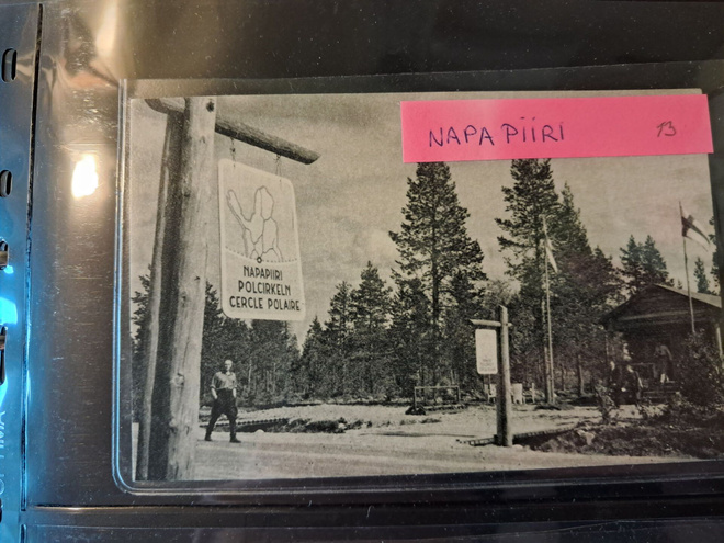 Napapiiri,  kulkematon vanha kortti.