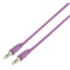 Valueline 3.5mm uros-uros äänikaapeli, 1m, eri värisiä UUSI - pikkukuva 1