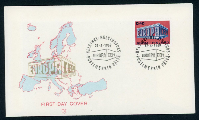 FDC 1969 Eurooppa-merkki