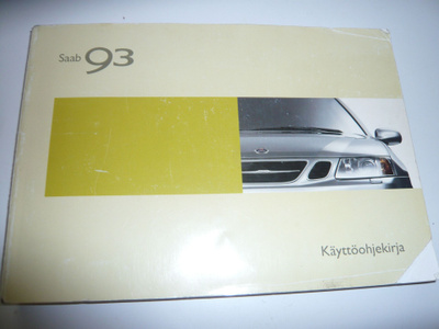 Saab 93  käyttöohjekirja