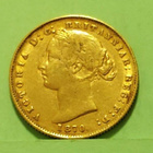 Australia Sovereign 1870 kulta raha, young Victoria - pikkukuva 1