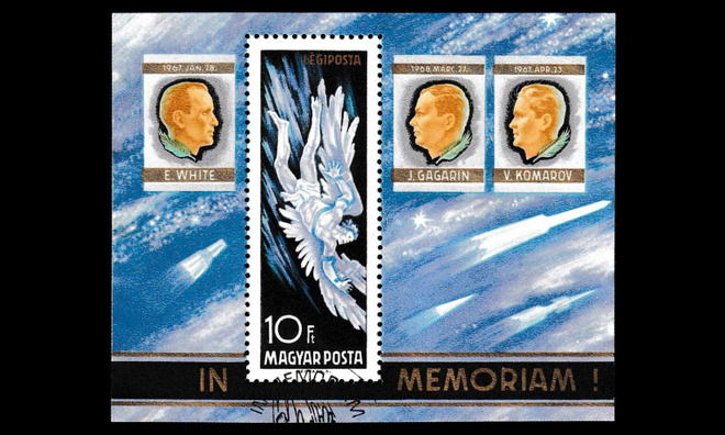 Unkari 2407BL63 o Kosmonautien onnettomuudet blokki (1968)
