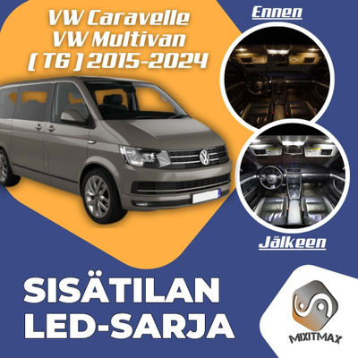 VW Caravelle / Multivan (T6) Sisätilan LED-sarja 25-osaine