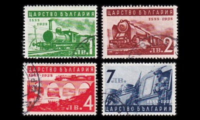 Bulgaria 354-7 o Rautatiet 50v (1939)