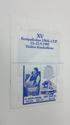XV Koripalloilun EMAL-Cup 13-15.9.1985 töölön kisahallissa