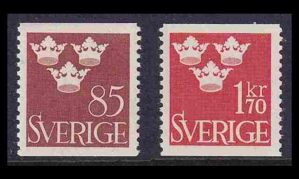 Ruotsi 361-2 ** Kolme kruunua (1951)