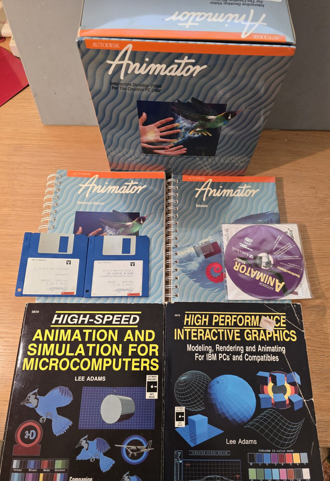 Autodesk Animator 1989 + Lee Adams – retro grafiikkapaketti