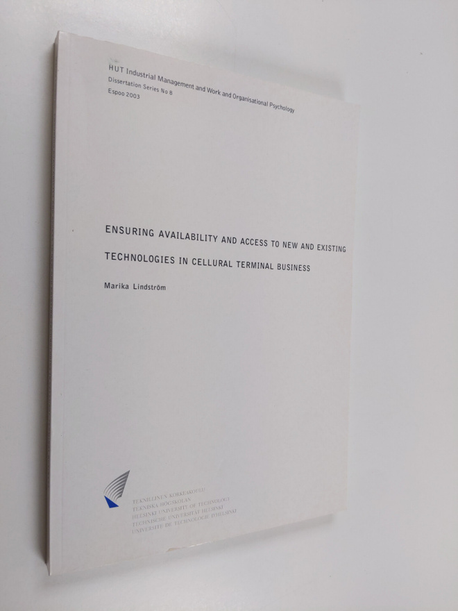 Marika Lindström : Ensuring availability and access to ne...