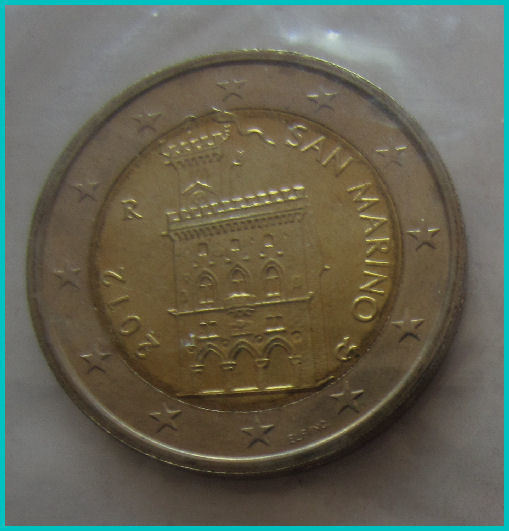 San Marino 2 euron kolikko vuodelta 2012