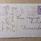 Possu ajaa hevosella tuoden rahasäkkejä, vanha joulupk 1921 - pikkukuva 2