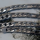 Hopeinen, hopeoitu, noin 610 mm x 8 mm panssariketju - pikkukuva 2