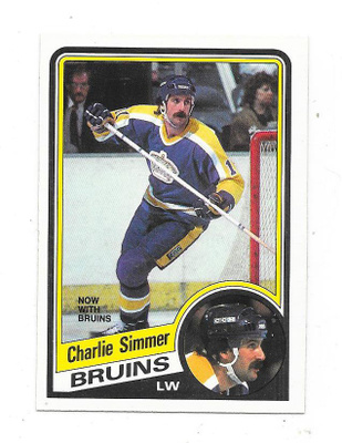 1984-85 OPC #90 Charlie Simmer, Boston Bruins