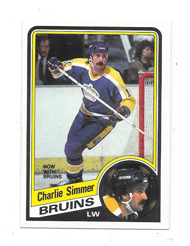 1984-85 OPC #90 Charlie Simmer, Boston Bruins