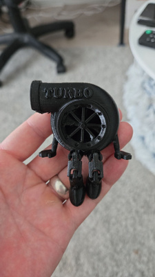 Turbo hahmo 3d tulostettu