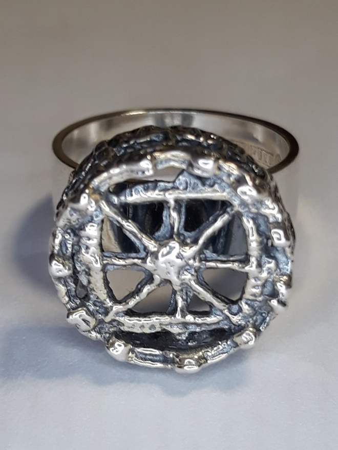 Vintage hopeasormus Pitsi design Pentti Sarpaneva