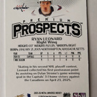 Ryan Leonard 2025-26 Metal Skybox Premium Prospects - pikkukuva 2