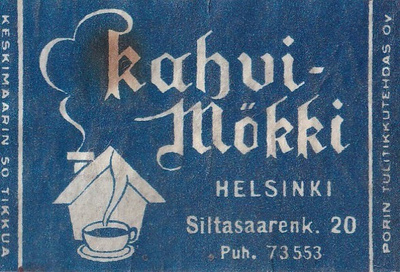 Helsinki,  Kahvi- Mökki  b492