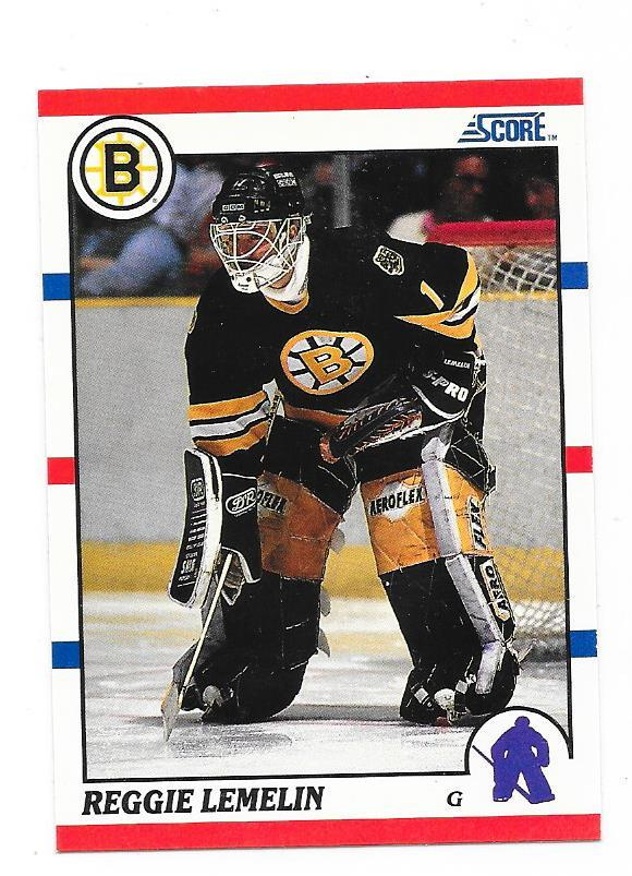 1990-91 Score #159 Reggie Lemelin Boston Bruins MV