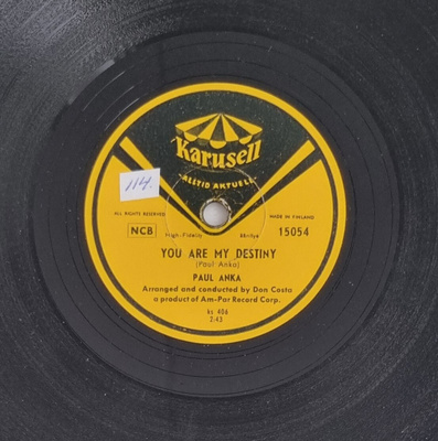 Savikiekko 1958 - Paul Anka - Karusell 15054
