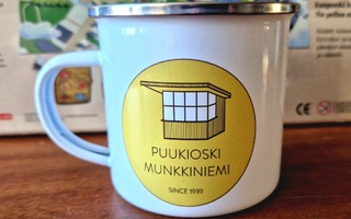 Munkkiniemi Puukioski Emalimuki. UUSI