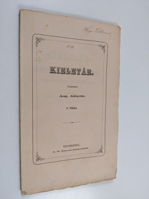 Kieletär 5 vihko/1873