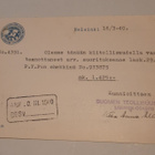 Firmakortti, sensuuri Suomen Teollisuusliitto, SOK 1940 - pikkukuva 2