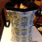 Marimekko kankaasta ommeltu iso shopper kassi - pikkukuva 4