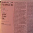 BEN WEBSTER and FRIENDS: * GER - pikkukuva 2