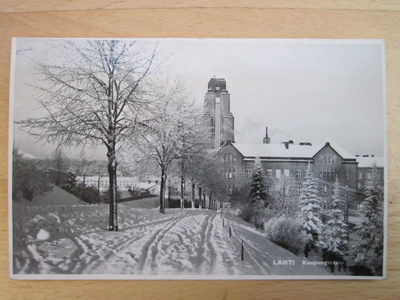 VANHA Postikortti Lahti 1950-l Alkup. Mallikappale