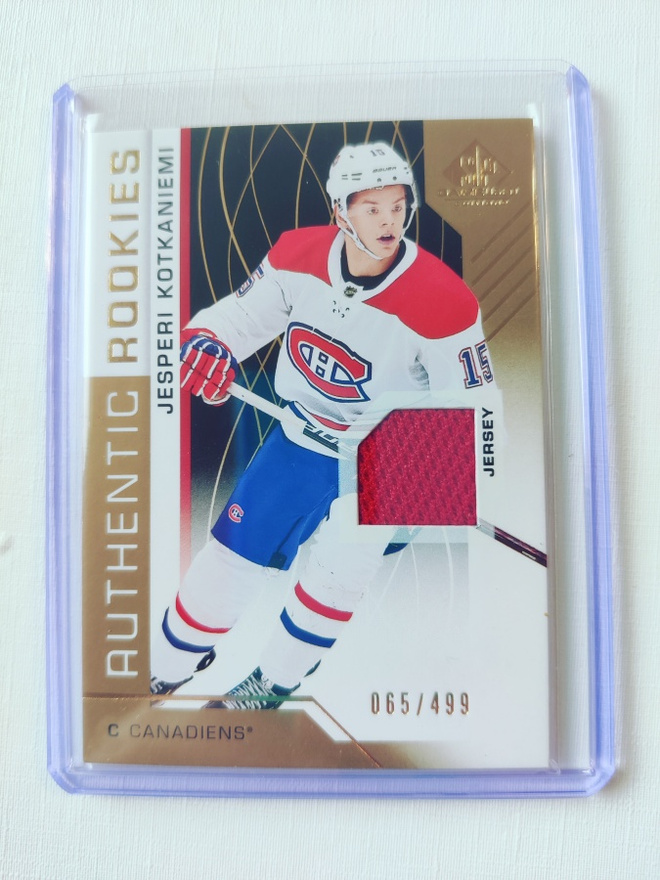 Jesperi Kotkaniemi - 18-19 SPGU Authentic Rookies Jersey
