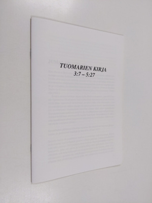 Tuomarien kirja 3:7 - 5:27