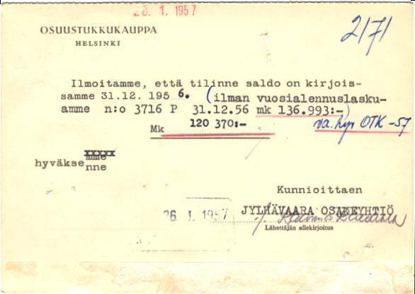 FIRMAKORTTI JYLHÄVAARA OY VALKEAKOSKI