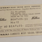 Beatles Jenkki- purkkakortti Hellas - pikkukuva 2