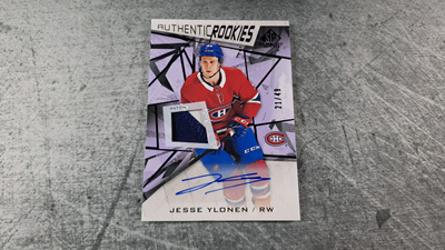 Jesse Ylönen 2021-22 SP Game Used Auto Patch