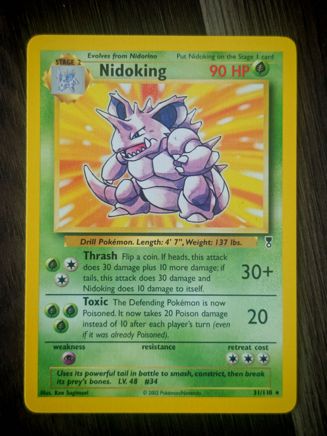 Pokemon kortti Nidoking Legendary Collection rare