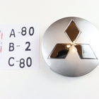 Mitsubishi vannekeskiöt – Vakiologo, Kromi-hopea – 80mm - pikkukuva 3