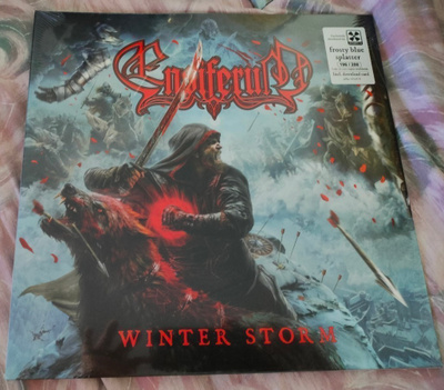 Ensiferum : Winter Storm - Frosty Blue Splatter - 12" vinyl