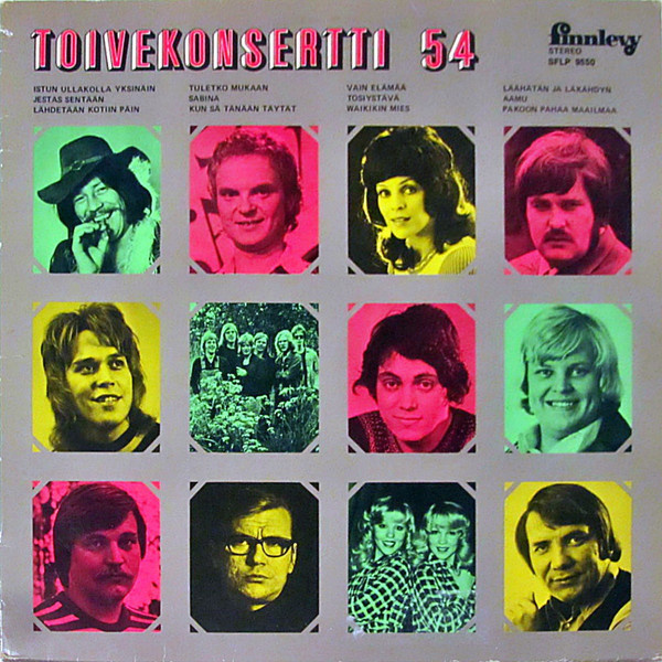 Toivekonsertti 54 LP Fredi Markku Aro Karma Pepe Willberg
