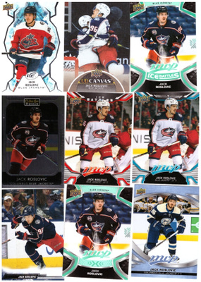 9 x JACK ROSLOVIC Blue Jackets