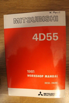 Mitsubishi Diesel Engine 4D55 Workshop Manual 1981