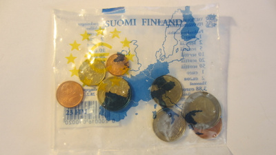 Euro-näytepussi (ärräpussi) vuodelta 2001