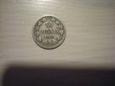 50 penniä 1865