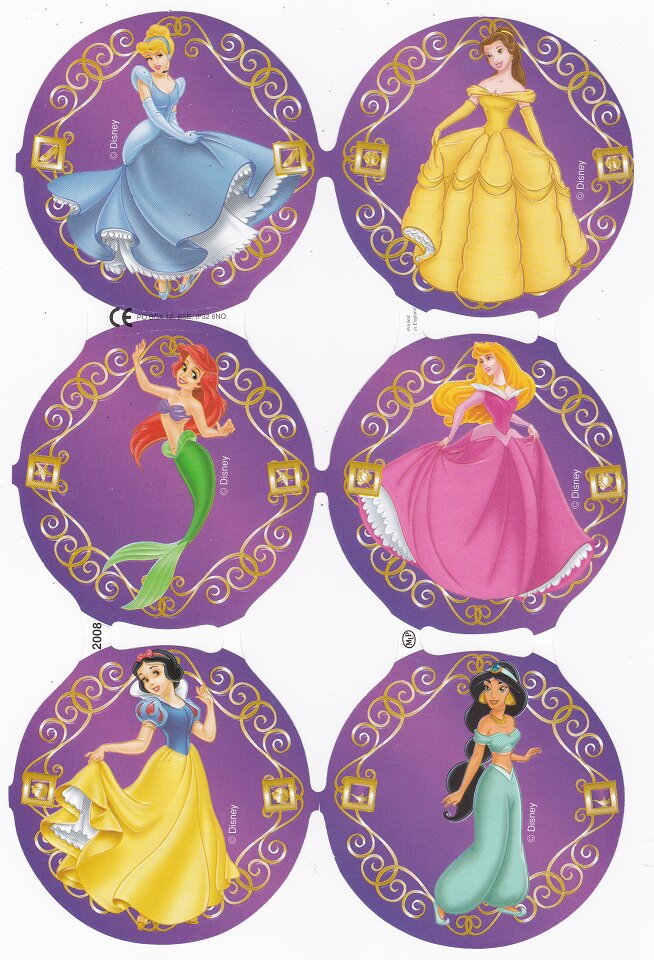 MLP 2008 Disney Prinsessat Kiiltokuva-arkki